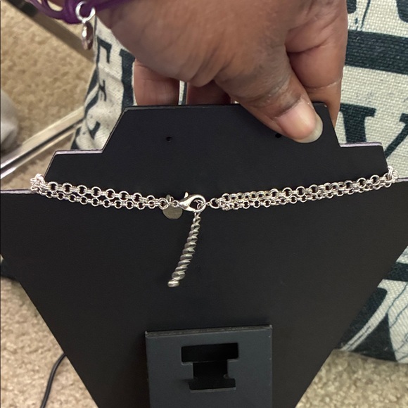 White House Black Market Black and Silver Necklace - Picture 5 of 5